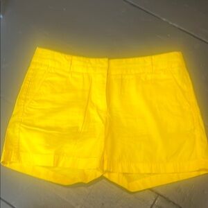 Bright yellow Jcrew shorts